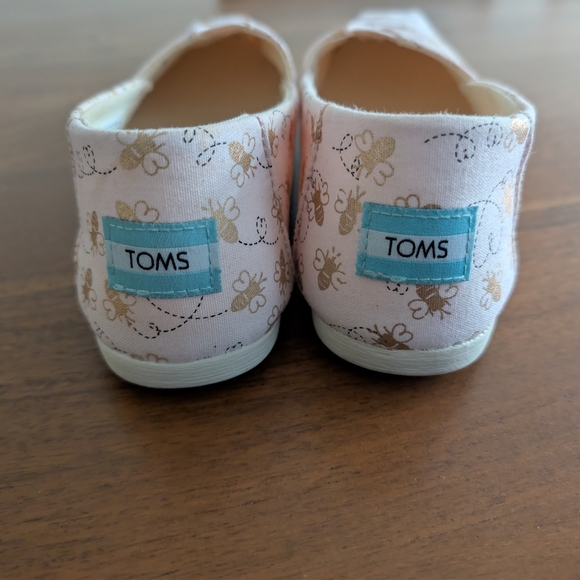 Toms Womens Bee Mine Alpargata Espadrille - Pink Women's Size 8 - Picture 6 of 9